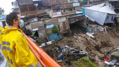 Daños provocados por la tormenta tropical Amanda.