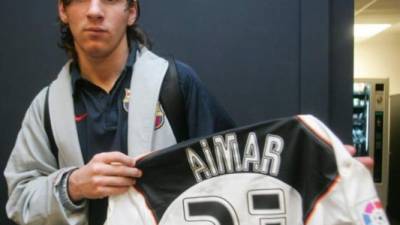 Messi no escondió su respeto y admiración por Aimar.