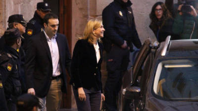 La infanta Cristina acudió el sábado al juzgado de Palma de Mallorca.