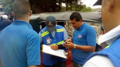 Los inspectores del IHTT en bulevares.