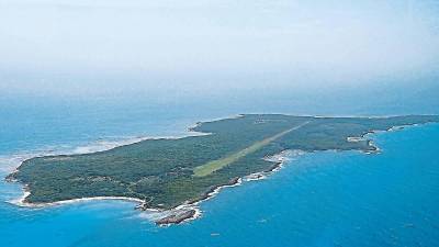 Toma aérea de Islas del Cisne.