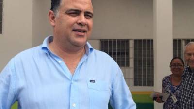 El alcalde de San Pedro Sula, Armando Calidonio.