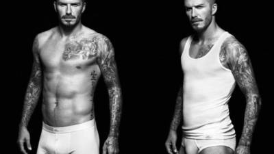 David Beckham en una de sus poses en ropa interior.