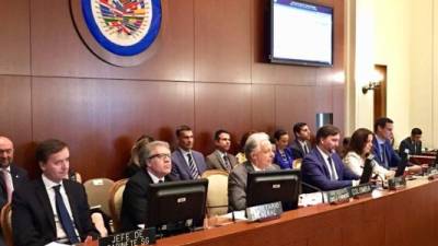 El anuncio de los miembros del 'grupo de trabajo' se hizo durante un Consejo Permanente de la OEA. Foto.EFE/Archivo