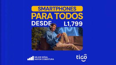Gracias a la nueva campaña “Smartphones para Todos”, Tigo pone a disposición de los hondureños smartphones 4G LTE desde L 1,799.
