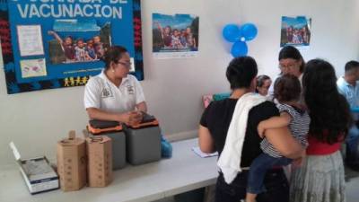 La jornada de vacunación se lanzó este martes en San Pedro Sula.