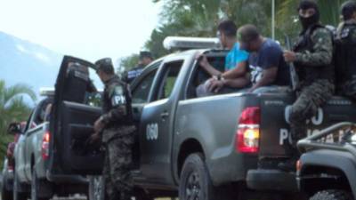 Los detenidos fueron trasladados al Primer Batallón de Infantería de Marina de La Ceiba.