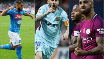 El Barcelona y el Manchester City tiene 28 unidades en 10 partidos, y el Nápoles tiene 31 puntos en el Calcio.