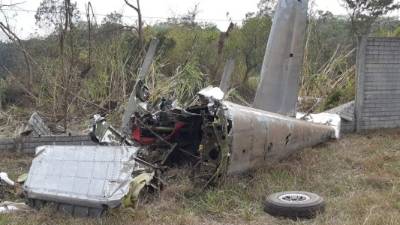 El piloto y el copiloto de la aeronave murieron en el siniestro.// Foto:@paredesclo_PL.