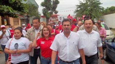 Marlon Lara junto al diputado Darío Banegas.