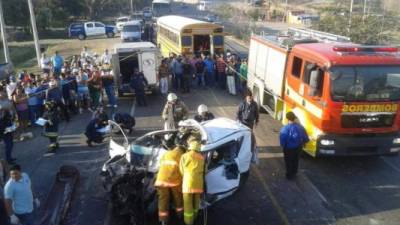 Imagen de referencia de un accidente en Honduras.