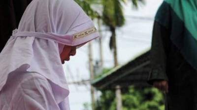 La menor fue condenada a seis meses de prisión por haber abortado. foto.AFP