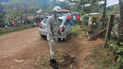 Al lugar llegó el de Cuerpo de Bomberos.