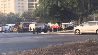 Las autoridades responden a un tiroteo en San José, California./Twitter.