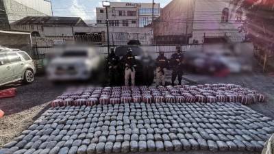 En total son 3,697 paquetes de marihuana que serán escaldados.