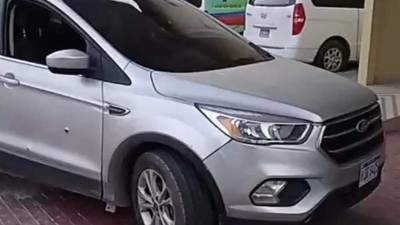 Camioneta en la que se conducía Marchall Potts cuando fue atacado.