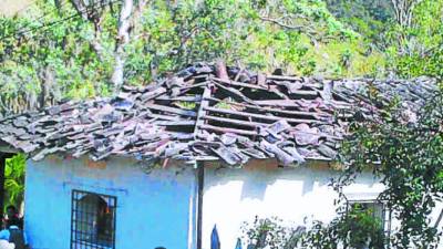 Así quedó el inmueble donde funciona la alcaldía de La Campa en Lempira.