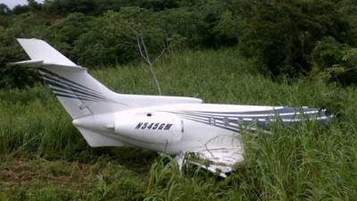 El jet que aterrizó sin plan de vuelo tiene la matricula estadounidense N545GM y venía desde México.
