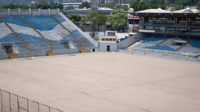 Así luce en estos momentos el estadio Morazán de San Pedro Sula.