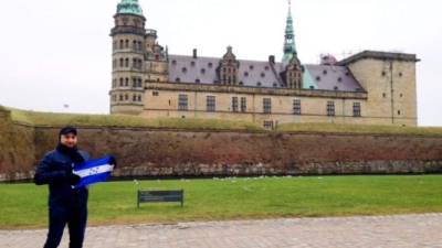 En el castillo de Kronborg, también conocido como el castillo de Hamlet, de la famosa novela de William Shakespeare.