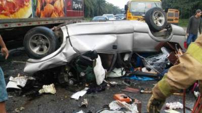 Los accidentes de tránsito son la segunda causa de muerte en Honduras. Foto referencial.