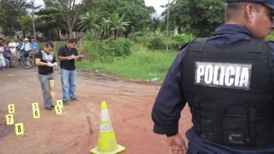 En la escena los agentes de la Dnic requisaron ocho casquillos de bala.