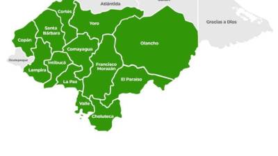 La alerta verde se ha emitido para trece departamentos de Honduras.