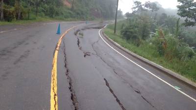 Desde la SIT se conoció que un equipo evaluará el daño para determinar las acciones en la vía. Imagen de archivo.