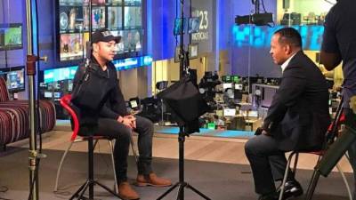 Tailo durante su entrevista con Tony Dandrades.