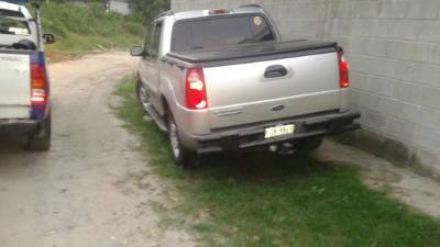 El vehículo que pretendían robarse los delincuentes.