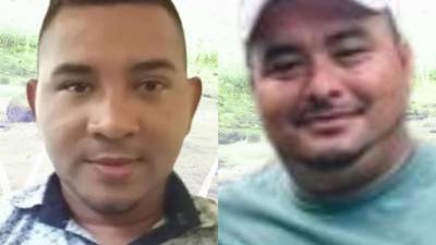 Fotografía en vida de Jairo Bonilla y Aly Domínguez, ambientalistas que se oponían al proyecto minero Guapinol.