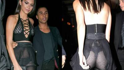 Kendall Jenner quiso salir de paseo en París enseñando casi todo.