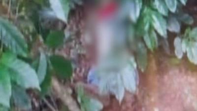 Fotografía de la escena del crimen en Corquín, Copán.