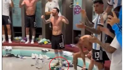 El video de Messi en el vestuario que enojó al Canelo Álvarez