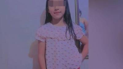 Fotografía censurada de Judith, de apenas 12 años.