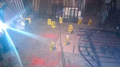 En el lugar del hecho había cerca de 40 casquillos de bala.