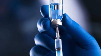 Vista de una muestra de vacuna.