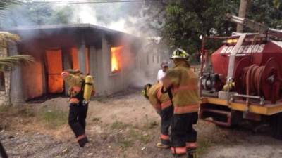 La unidad contra incendio de la Entrada, Copán, apagó el incendio.