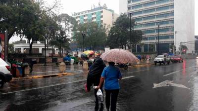 Afectación. En San Pedro Sula se esperan lluvias fuertes sobre todo el domingo.