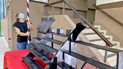 Los emprendedores comenzaron esta semana con el montaje de sus locales.