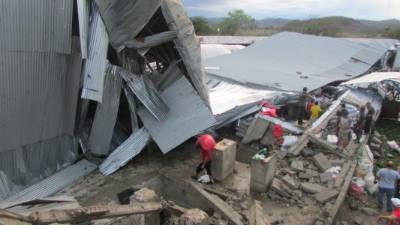 Viviendas y beneficios de café resultaron con daños parciales en el municipio de El Paraíso por fuertes vientos.