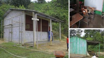 En la aldea Montefresco de Quimistán, los niños tienen escuela con apoyo municipal; por años sufrieron en una de madera.