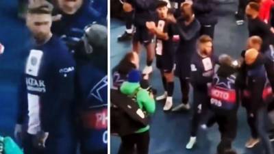 Sergio Ramos agrede a fotógrafo tras derrota del PSG ante Bayern