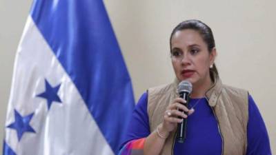 Ana García de Hernández, primera dama de Honduras.