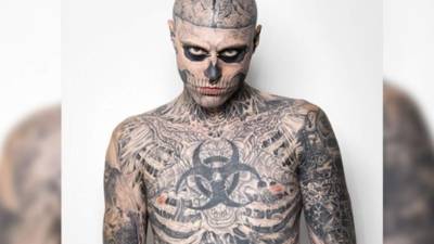 Zombie Boy era poseedor de un récord guinnes ya que tenía el 90% de su cuerpo tatuado.
