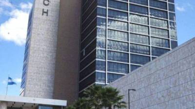 Vista de las instalaciones del Banco Central de Honduras en Tegucigalpa.