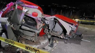 El accidente donde murieron las dos universitarias fue grabada por las cámaras del 911.