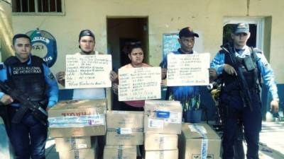 Los nicaragüenses detenidos en el sector de Pavana.