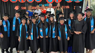 Alumnos de la Escuela Villa Soleada.