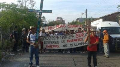 La marcha partió el 24 de marzo de la localidad de Tapachula, en Chiapas.